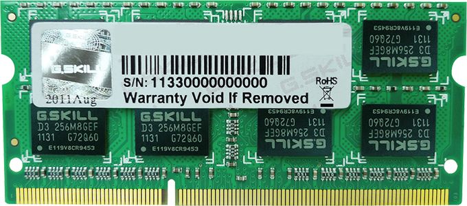 SO DDR3 4GB PC 1066 CL7 G.Skill/APPLE (1x4GB) 4GBSQ operatīvā atmiņa