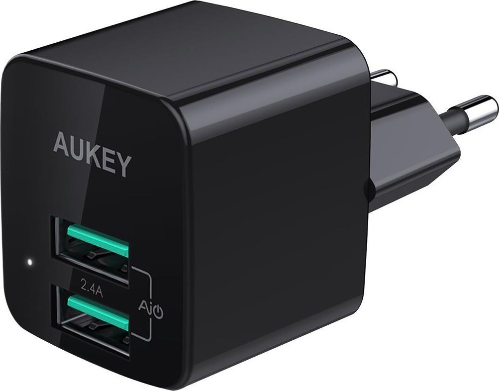 AUKEY PA-U32 Black Mini fast charger 4.8A 12W iekārtas lādētājs