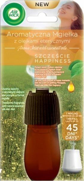 Air Wick AIR WICK_Aroma Mist Happiness aromatyczna mgielka z olejkami eterycznymi Ananas & Brzoskwinia & Dzika Mieta 20ml Refill 590