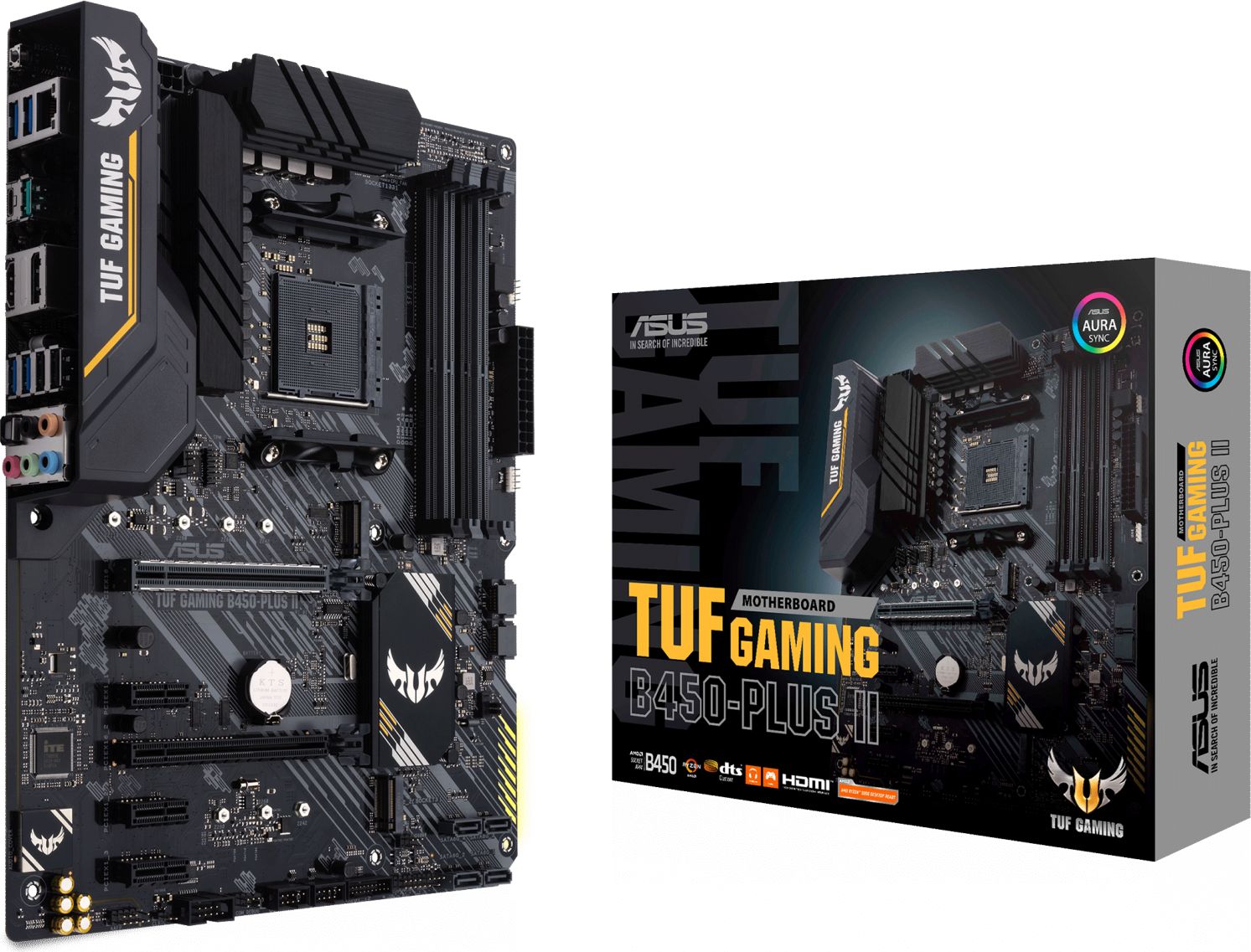 ASUS TUF GAMING B450 PLUS II pamatplate, mātesplate