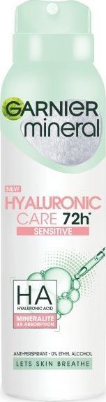 Garnier GARNIER_Mineral Hyaluronic Care 72H dezodorant w spray Sensitive 150ml 3600542399296 (3600542399296)