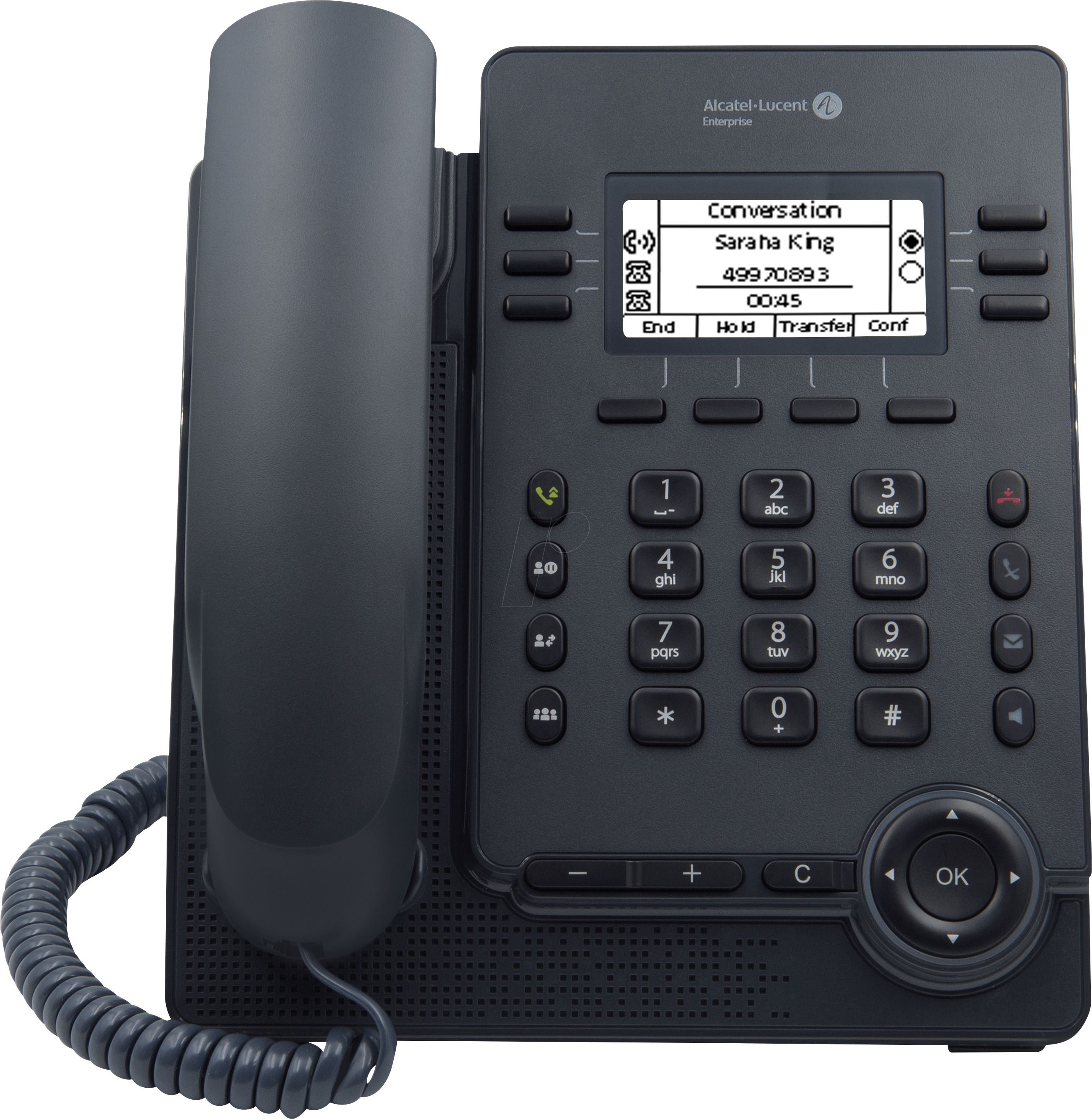 Alcatel-Lucent M3 DeskPhone - VoIP-Telefon - SIP v2 - mehrere Leitungen - Grau 3326744926589 telefons