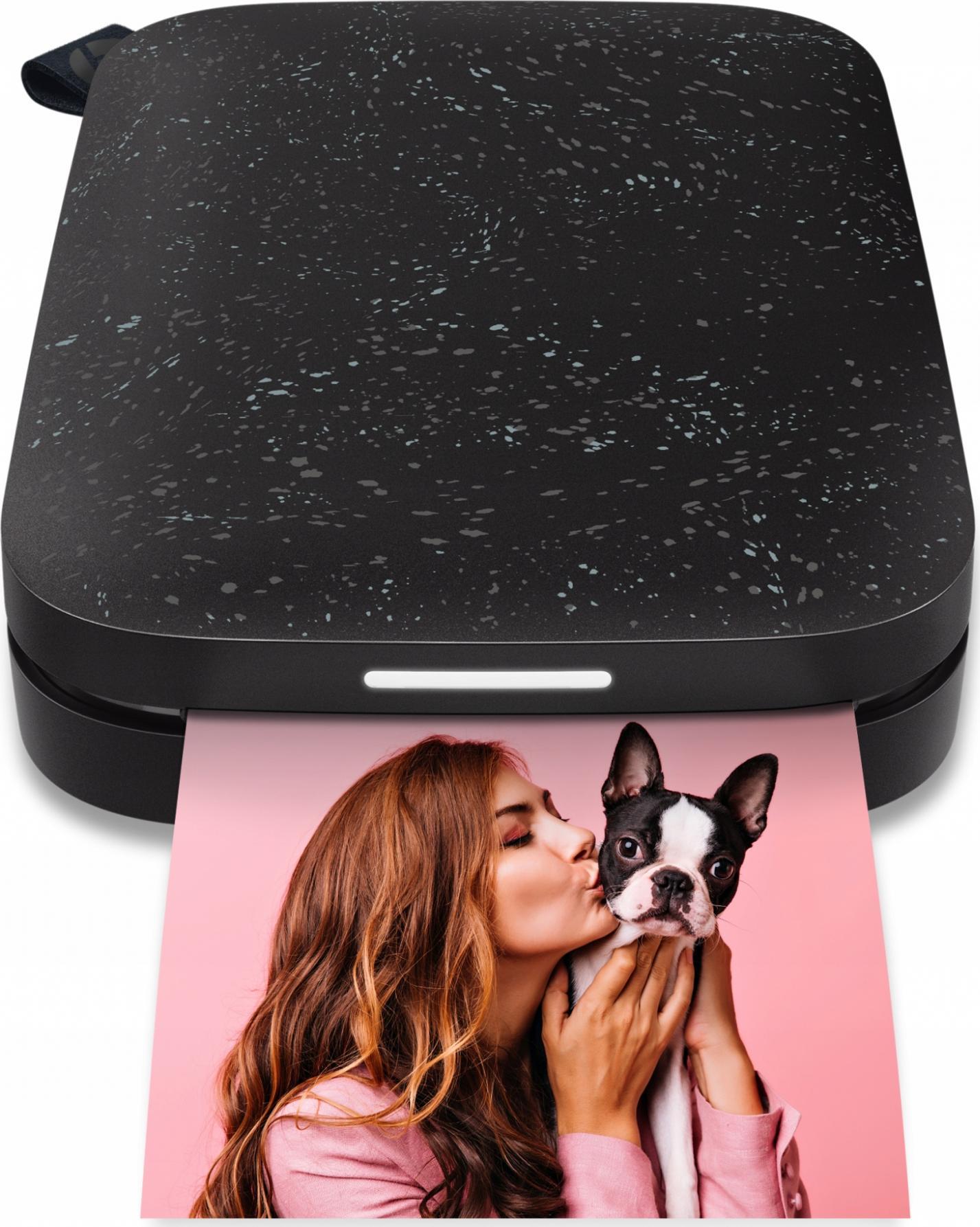 HP SPROCKET Portable Instant Photo Printer Black printeris