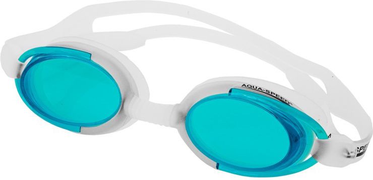 Aqua-Speed Okulary plywackie MALIBU 29 bialy/morski (40083) 40083 (5908217629081)