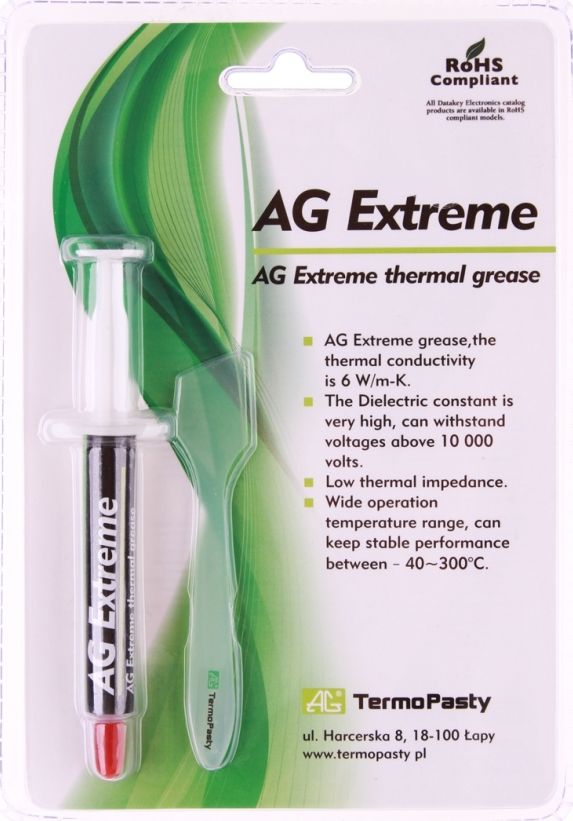 Pasta termoprzewodzaca AG TermoPasty AG Extreme 3g (ART.AGT-108) ART.AGT-108 (5901764329923) termopasta