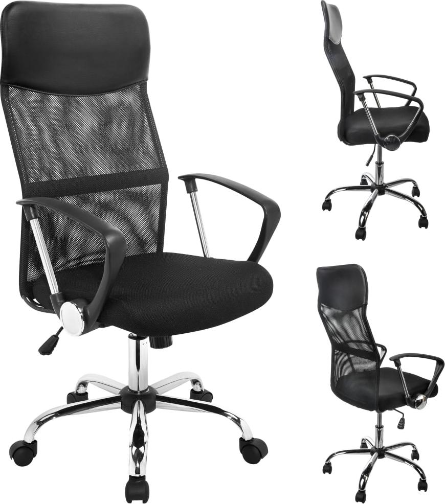 Krzeslo biurowe HI Czarne 423978 (4034127450666) datorkrēsls, spēļukrēsls