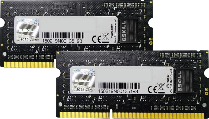 SO DDR3 8GB PC 1600 CL9   G.Skill KIT ( 2x4GB) operatīvā atmiņa