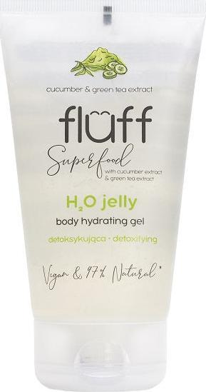 Fluff Super Food H2O Jelly Body Hydrating Gel detoksykujaca woda w zelu Ogorek i Zielona Herbata 150ml 5902539716429 (5902539716429) kosmētikas noņēmējs