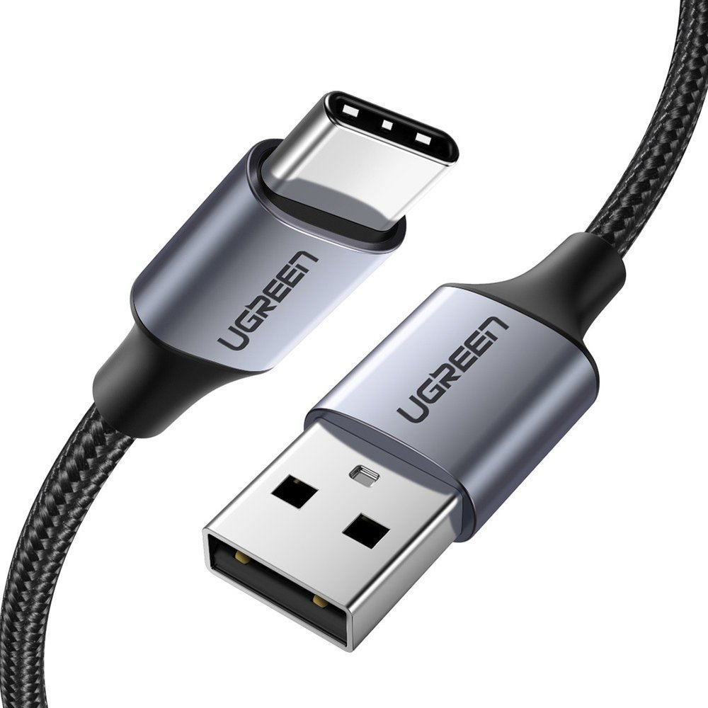 Ugreen USB - USB Type C cable Quick Charge 3.0 3A 2m grey (60128) USB kabelis