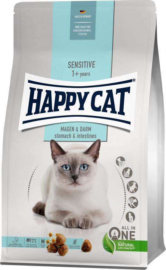 Happy Cat Sensitive Stomach & Intestines, sucha karma, dla doroslych kotow o wrazliwym ukladzie pokarmowym, 300 g, worek HC-0866 (4001967140 kaķu barība