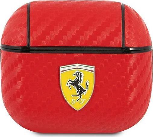 Ferrari Ferrari FESA3CARE AirPods 3 cover czerwony/red On Track PU Carbon () - FER000515 3666339009649 (3666339009649)