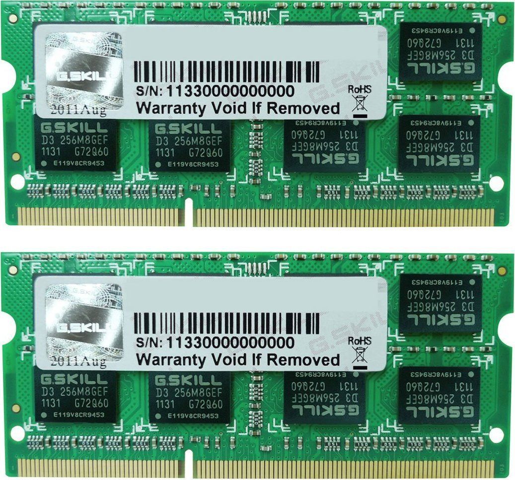 G.Skill DDR3 SO-DIMM 16GB 1600-11 SL Dual operatīvā atmiņa