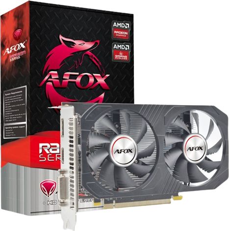 AFOX Radeon RX 550 4GB GDDR5 DVI HDMI DP DUAL FAN AFRX550-4096D5H4-V6 video karte