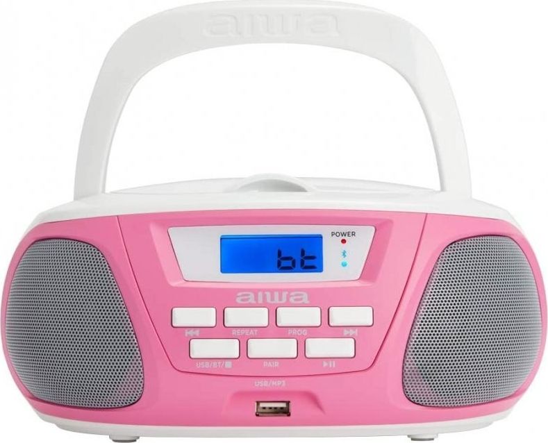 Aiwa BBTU-300PK Tragbares Stereosystem Analog & Digital 5 W Pink - white (BBTU-300PK) 8435256897050 mūzikas centrs
