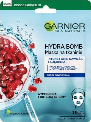 Garnier GARNIER_Skin Naturals Hydra Bomb maska intensywnie nawilzaja i ujedrniajaca na tkaninie 28g 3600542385312