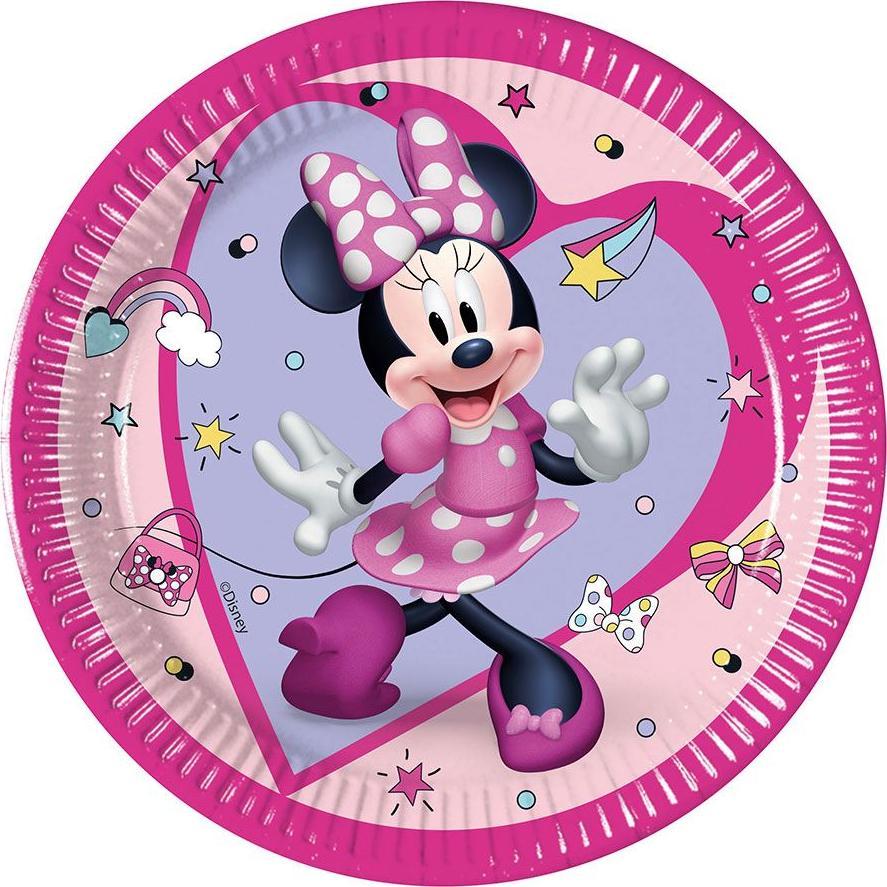 GoDan Talerzyki papierowe Minnie 20 cm 8 szt Godan 4940518 (5201184940518) Virtuves piederumi