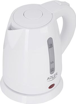Adler AD 1272 electric kettle 1 L 1600 W Hazelnut, White 5902934831093 Elektriskā Tējkanna
