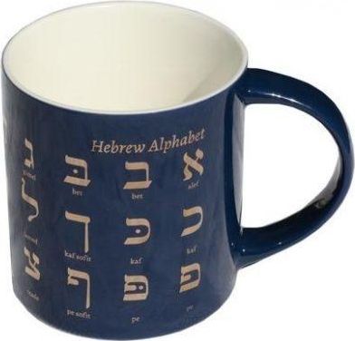 Austeria Kubek alfabet hebrajski zoty nadruk (442592) - 5902490415799 442592 (5902490415799)