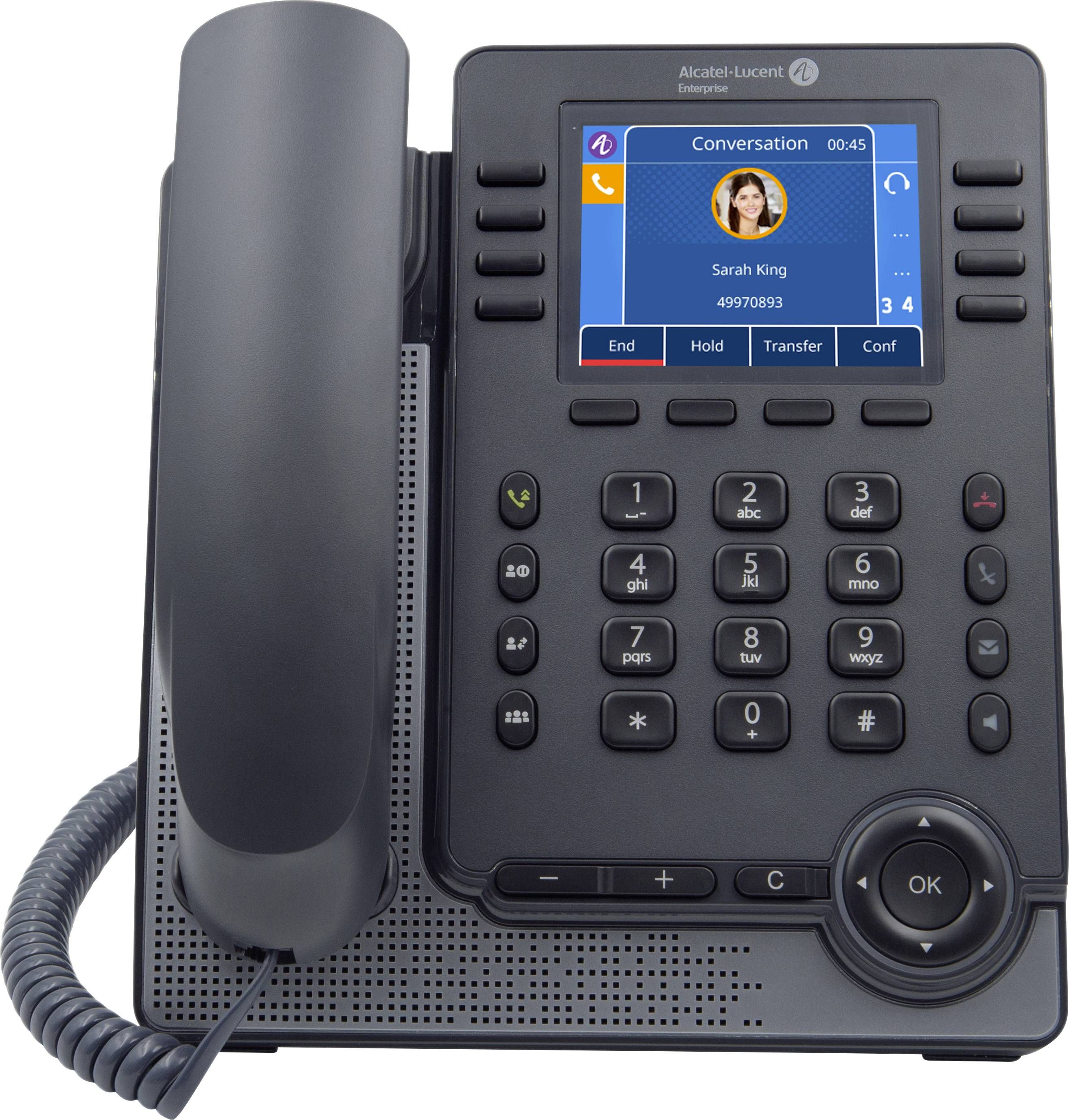 Alcatel-Lucent M7 DeskPhone - VoIP-Telefon - SIP v2 - mehrere Leitungen - Grau 3326744926602 telefons