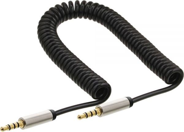 InLine 99274 0.5m 3.5mm 3.5mm black Audio-Kabel (99274) adapteris