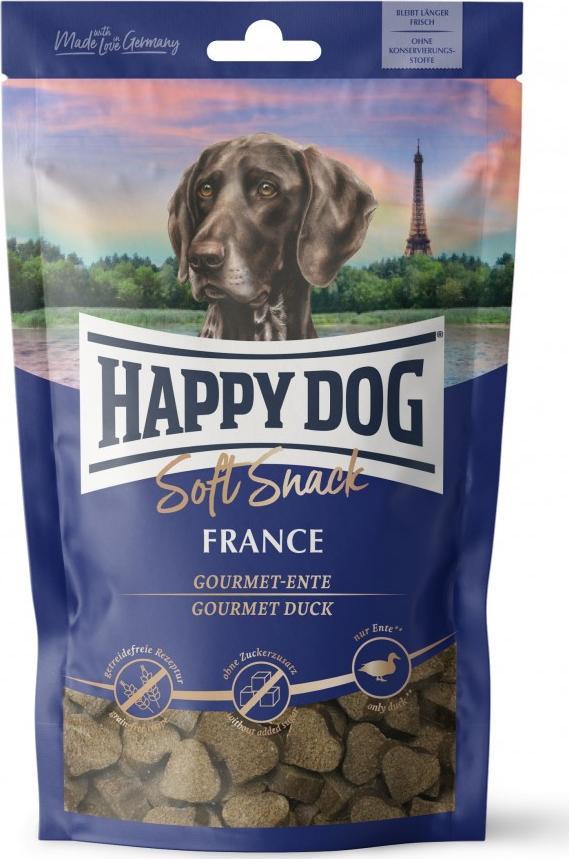 Happy Dog Soft Snack Francja, przysmak dla psow doroslych, kaczka, 100g, saszetka HD-8857 (4001967128857)