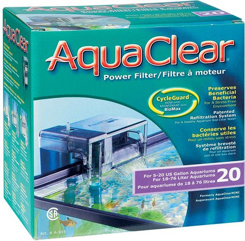 Hagen AquaClear Fish Tank Filter  MINI/20 akvārija filtrs