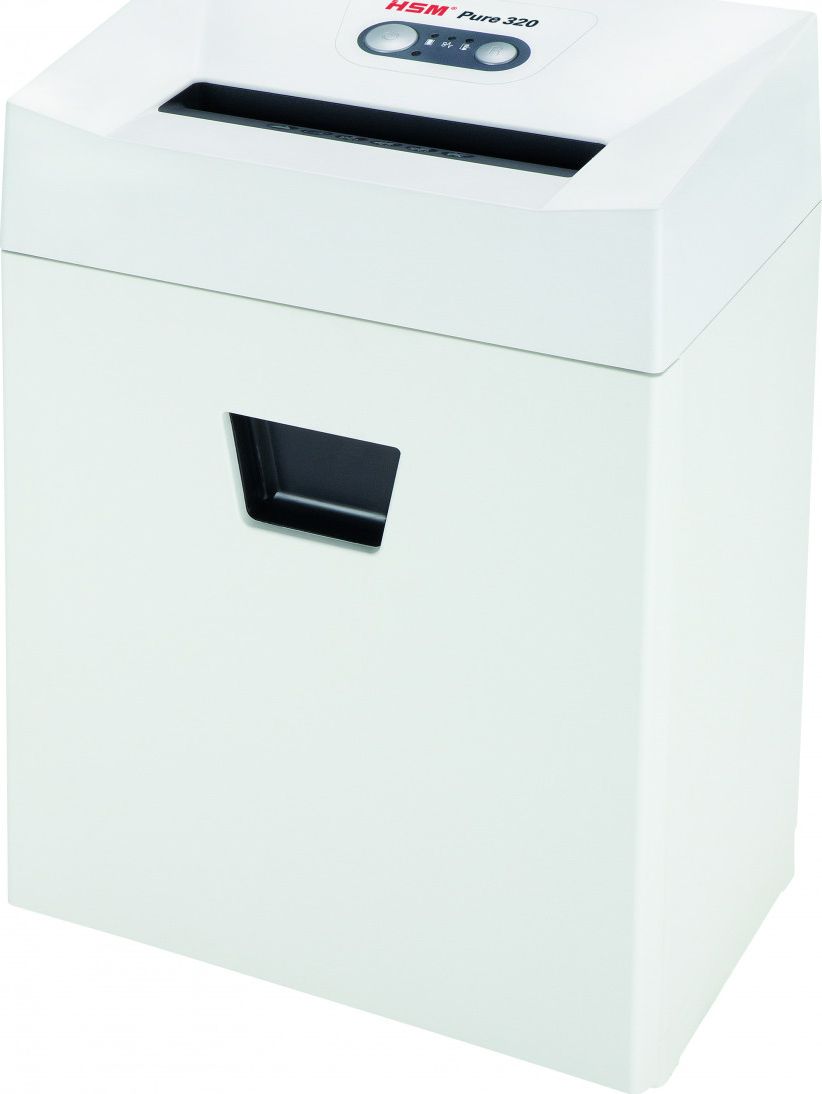 HSM Pure 320 paper shredder Particle-cut shredding 23 cm White papīra smalcinātājs