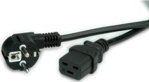 VALUE Power Cable Type F (EU) to C19. Black. 3.0m 7611990138173 Barošanas kabelis