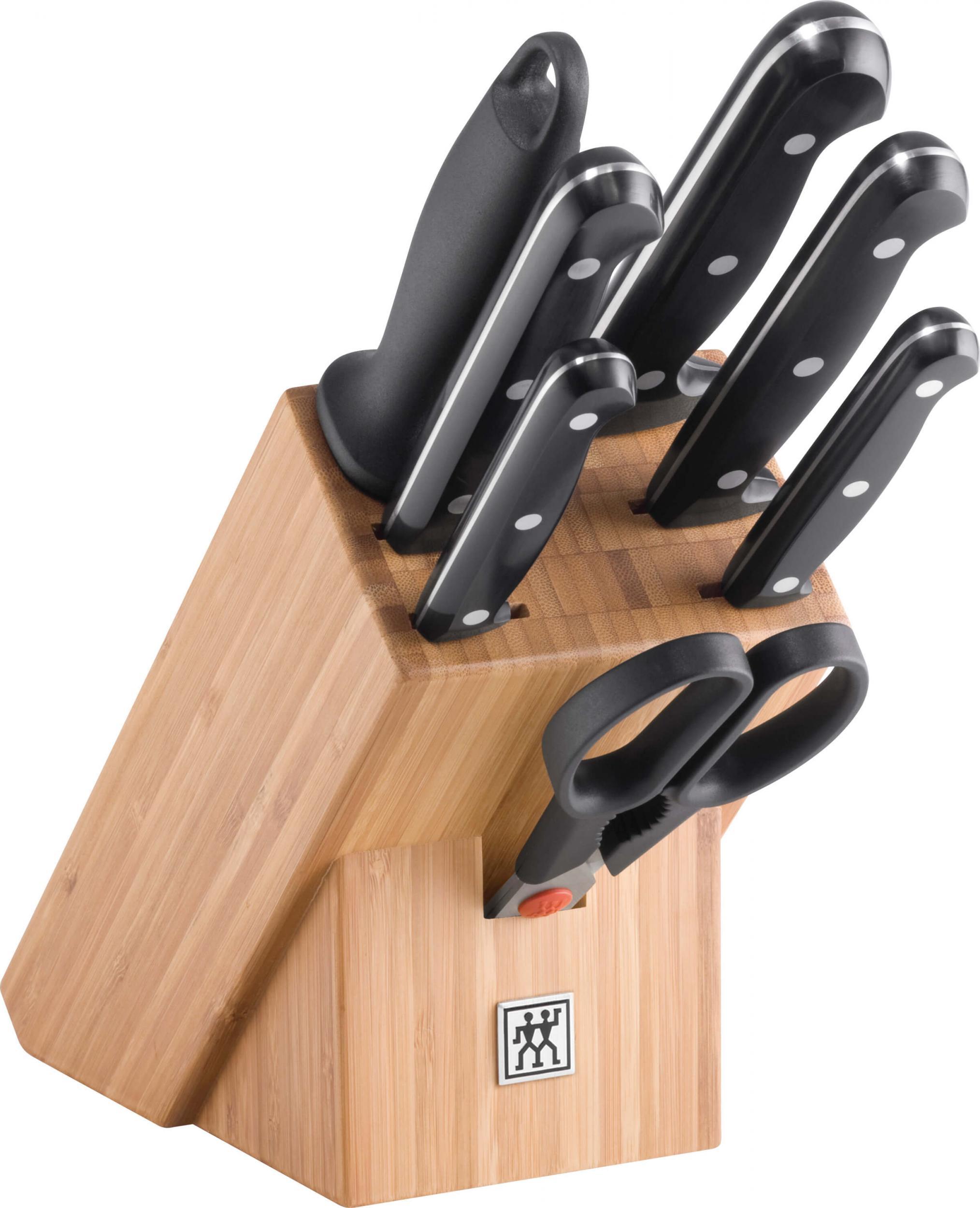 Set of 5 knives in block Zwilling Twin Chef Virtuves piederumi