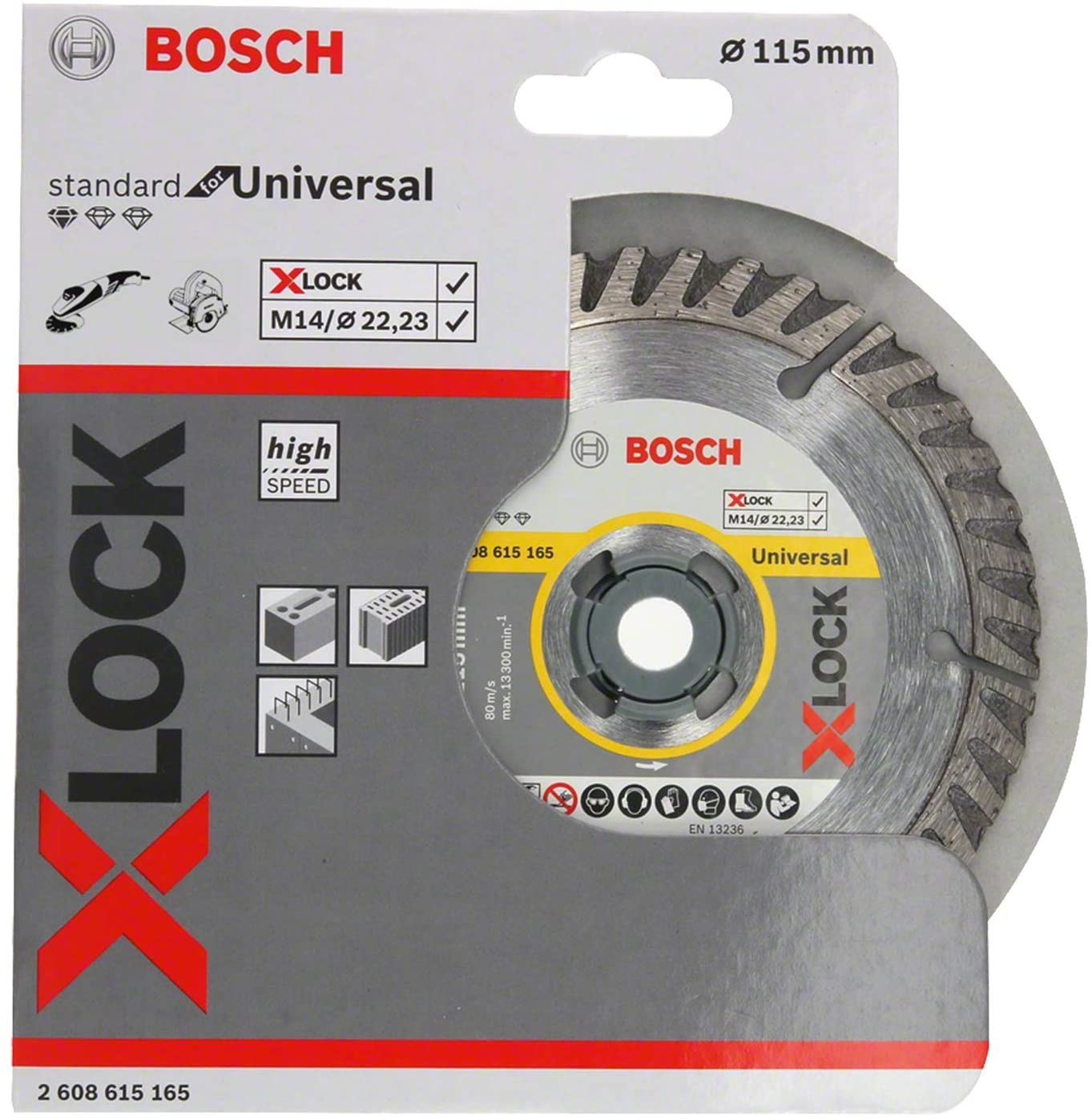 Bosch X-LOCK DIA-TS 115x22 23 Sf. Univ.