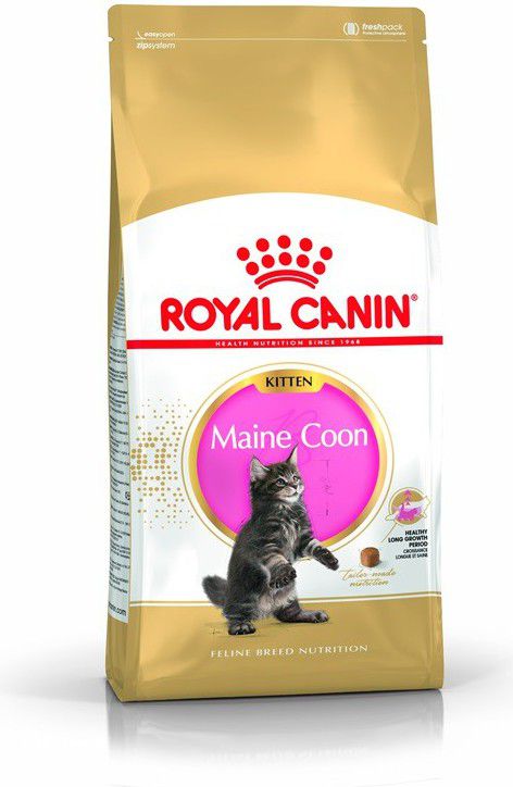 Royal Canin Maine Coon Kitten karma sucha dla kociat, do 15 miesiaca, rasy maine coon 0.4kg 001936 (3182550770941) kaķu barība