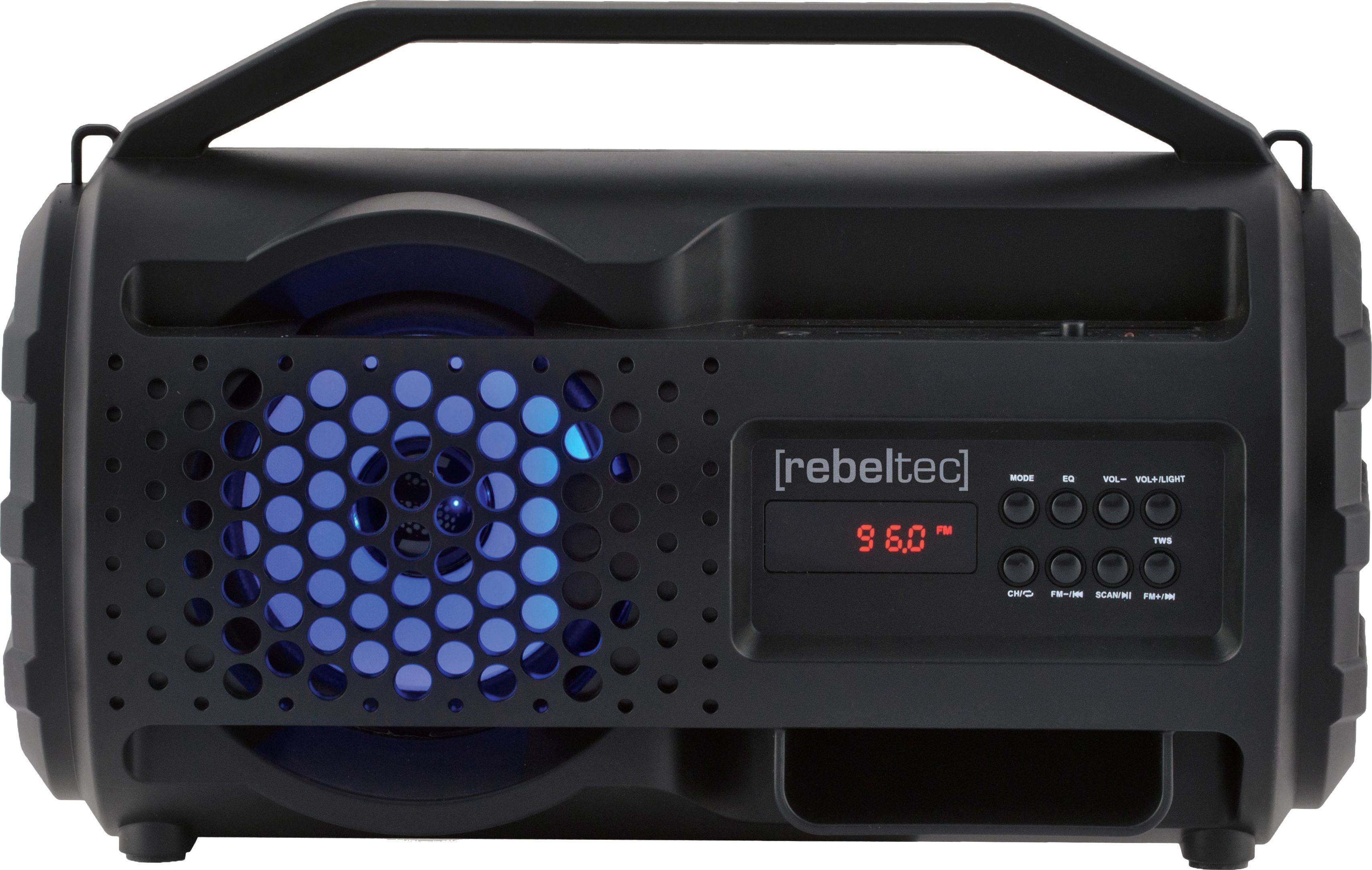 Bluetooth speaker radio Rebeltec CORFU pārnēsājamais skaļrunis