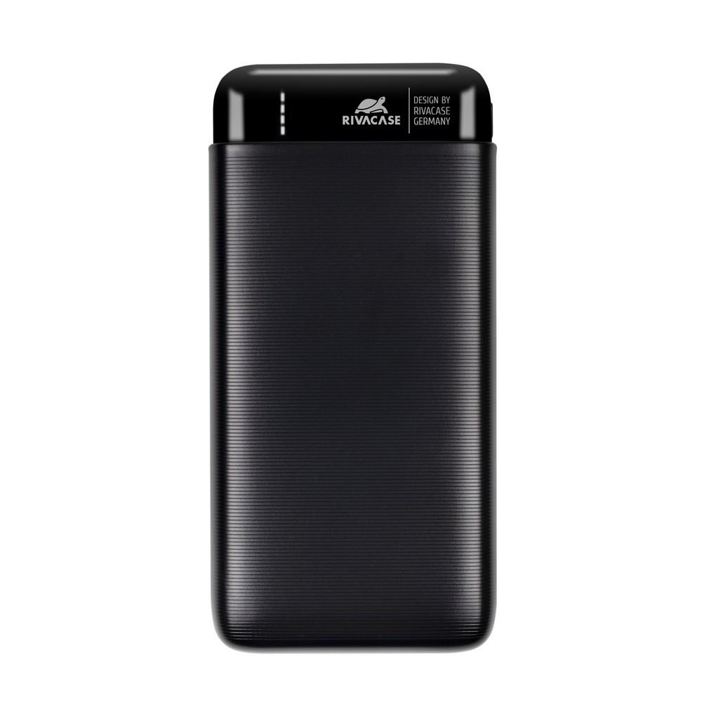 Rivacase VA2180 power bank Lithium Polymer (LiPo) 20000 mAh Black Powerbank, mobilā uzlādes iekārta