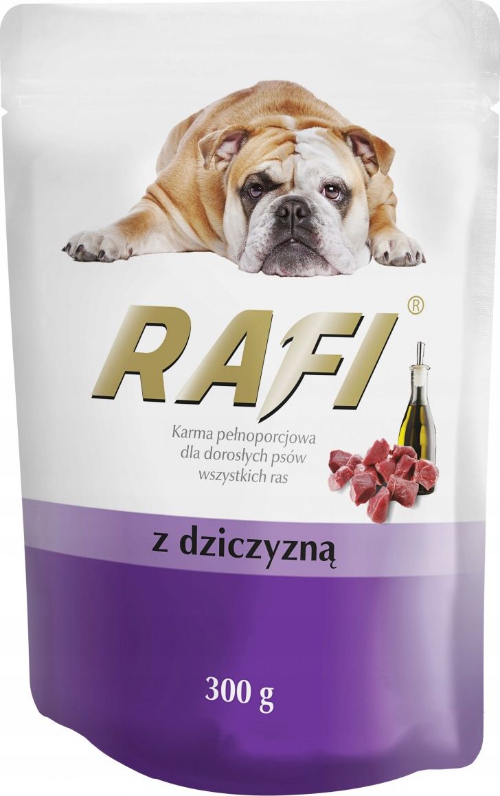 Rafi Karma mokra Rafi z dziczyzna saszetka 300g VAT012579 (5902921394990) barība suņiem