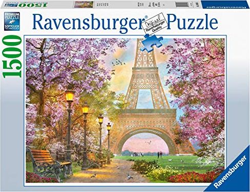 Ravensburger Puzzle 1500 elementow Milosny Paryz GXP-724622 (4005556160006) puzle, puzzle
