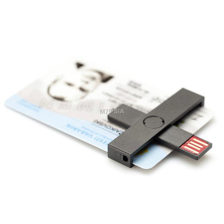 +ID Smart Card Reader black, BLISTER karšu lasītājs