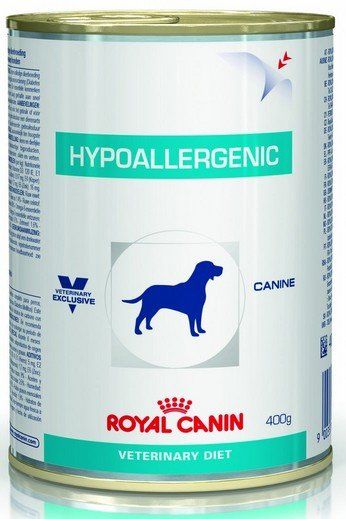 Royal Canin Veterinary Diet Canine Hypoallergenic puszka 400g 44429 (9003579311004) barība suņiem