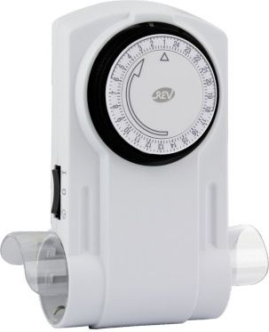 REV Mecanical Timer 2-fold white kabelis, vads