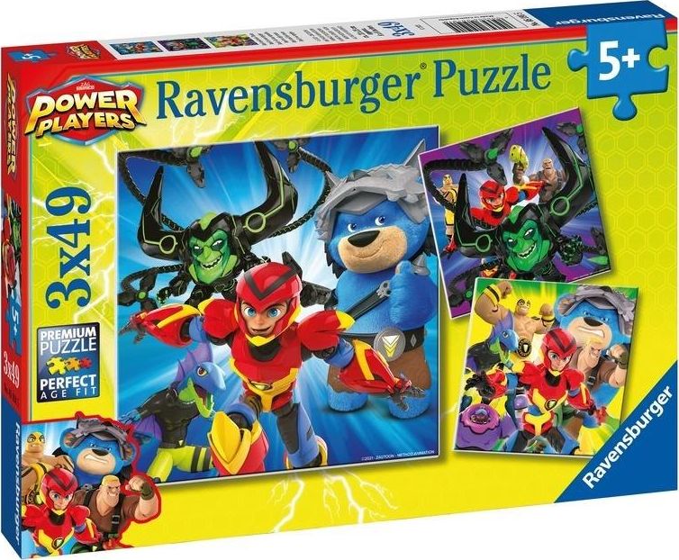 Ravensburger Puzzle 3x49 Power Players 422683 (4005556051915) puzle, puzzle