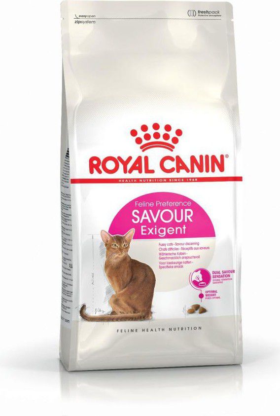Royal Canin Exigent Savour Sensation karma sucha dla kotow doroslych, wybrednych, kierujacych sie tekstura krokieta 2 kg 15829 (318255071713 kaķu barība