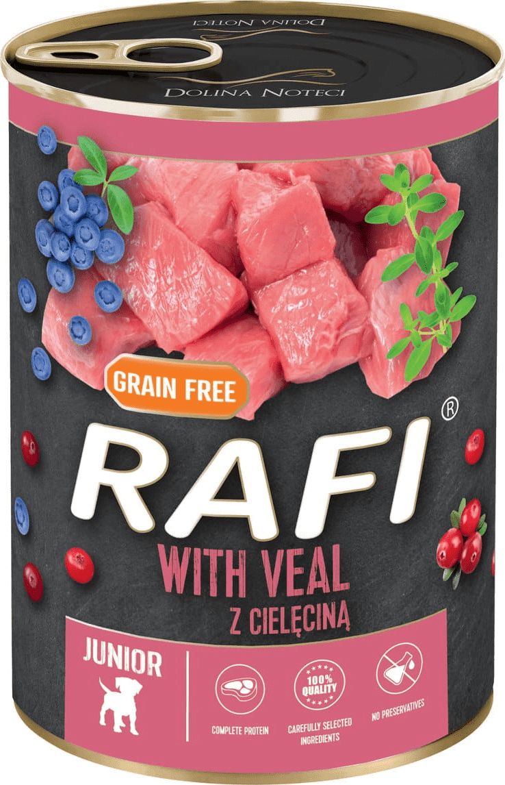 Rafi RAFI PIES pusz.400g JUNIOR CIELECINA w pasztecie 11801430 (5902921305088) barība suņiem