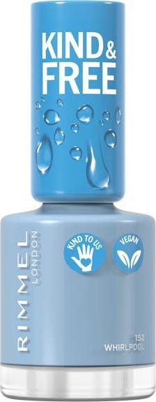 Rimmel  RIMMEL_Kind & Free Clean Nail Polish lakier do paznokci 152 Tidal Wave Blue 8ml 3616302990610 (3616302990610)