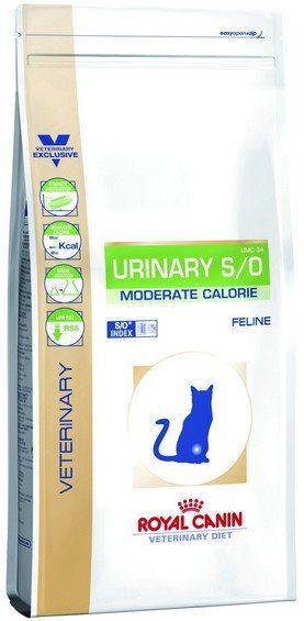 Royal Canin Veterinary Diet Feline Urinary S/O Moderate Calorie UMC34 1.5kg 30230 (3182550764544) kaķu barība