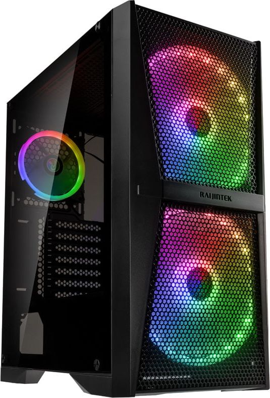 Raijintek SILENOS MS Pro Midi-Tower - schwarz Datora korpuss