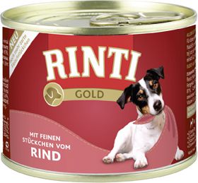 Rinti Rinti Gold puszka Wolowina - 185g 12038 (4000158910394) barība suņiem