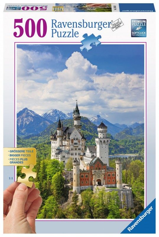 Ravensburger 500 elementow Bajeczny Zamek Neuschwastein (GXP-603636) GXP-603636 (4005556136810) puzle, puzzle