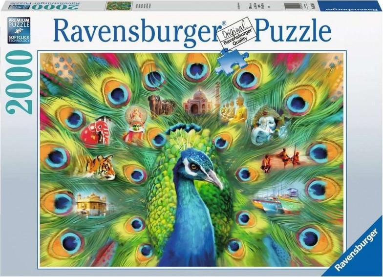 Ravensburger Puzzle 2000 elementow Pawia kraina GXP-817168 (4005556165674) puzle, puzzle