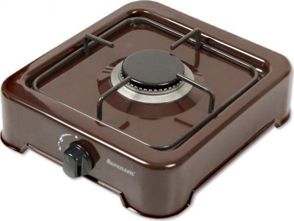 1-burner gas cooker Ravanson K-01BR (Brown) plīts virsma