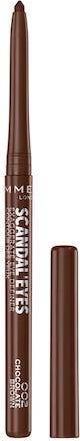 Rimmel  Rimmel Scandaleyes Exaggerate wodoodporna miekka kredka do oczu 002 Chocolate Brown 0.35g 1021651033 (3616301246428) ēnas