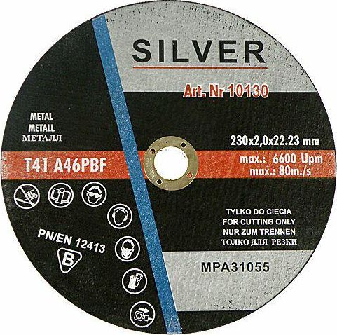 Silver TARCZA DO CIECIA METALU 230 x 1,9 x 22,2mm EX10128 10128 (5907589360066)